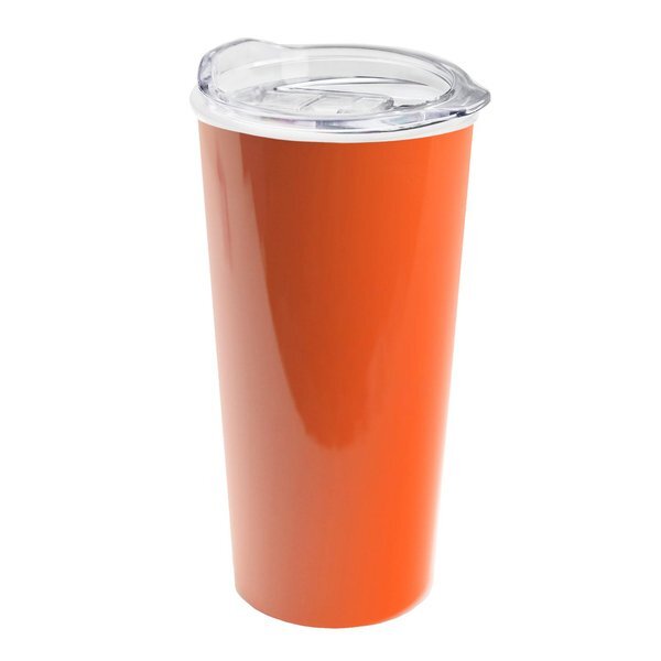 The Roadmaster Travel Tumbler w/ Clear Slide Lid, 18oz.