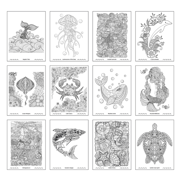 Good Value™ Oceans of Serenity Adult Coloring Book