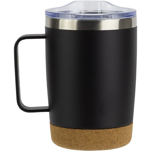 Sapora Stainless Steel Mug with Cork Base, 12 oz.