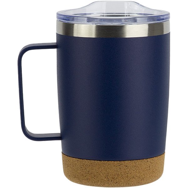 Sapora Stainless Steel Mug with Cork Base, 12 oz.