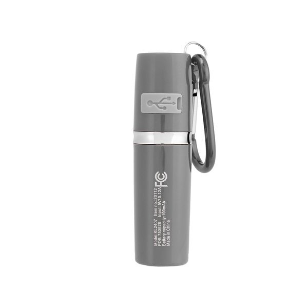 Rechargeable Portable Alarm & Flashlight w/ Carabiner Attachment
