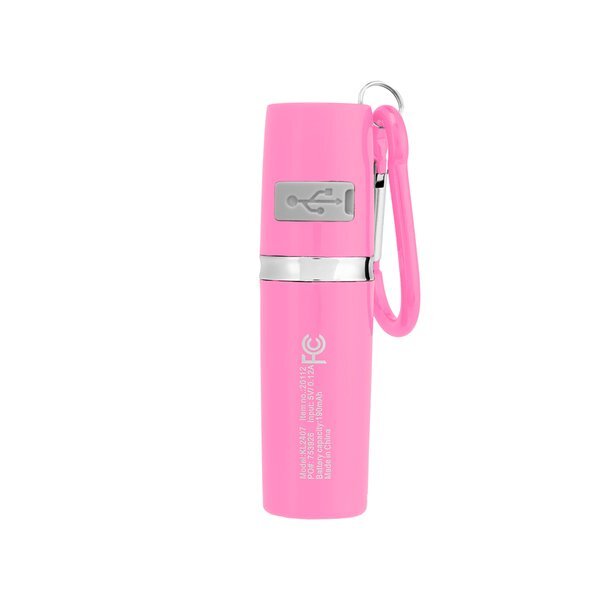 Rechargeable Portable Alarm & Flashlight w/ Carabiner Attachment