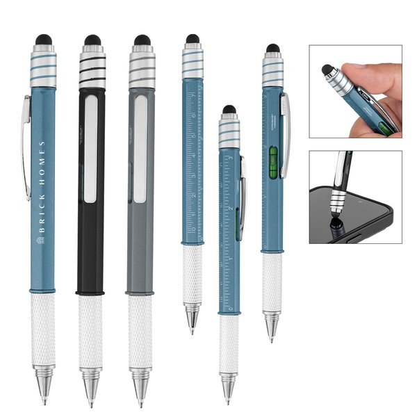Spin Top rABS Stylus Ruler Pen