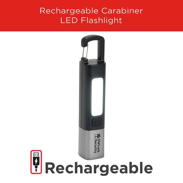 Best Buddy Tools® Rechargeable Carabiner LED Flashlight