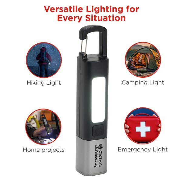 Best Buddy Tools® Rechargeable Carabiner LED Flashlight