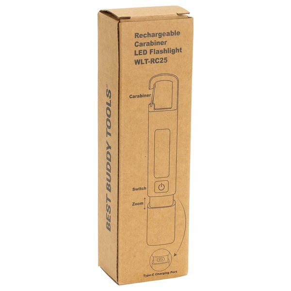 Best Buddy Tools® Rechargeable Carabiner LED Flashlight