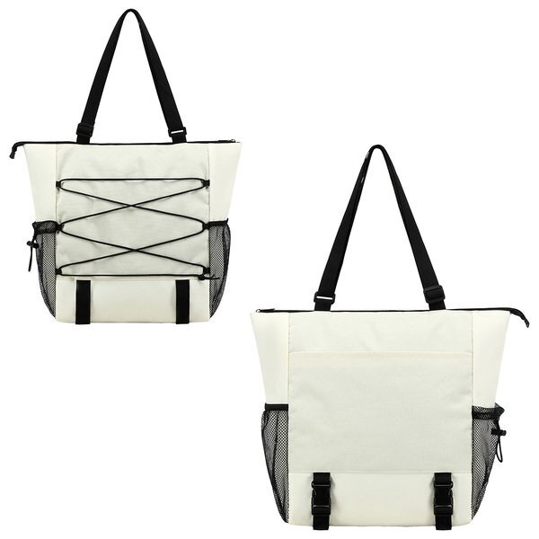 Halsted Ripstop Poly & Washed Nylon Zippered Tote Bag