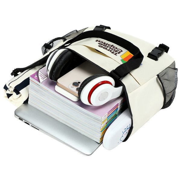 Halsted Ripstop Poly & Washed Nylon Zippered Tote Bag