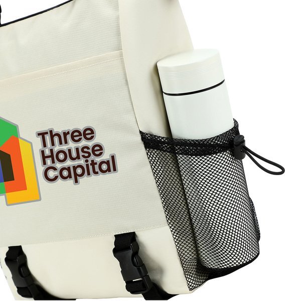 Halsted Ripstop Poly & Washed Nylon Zippered Tote Bag