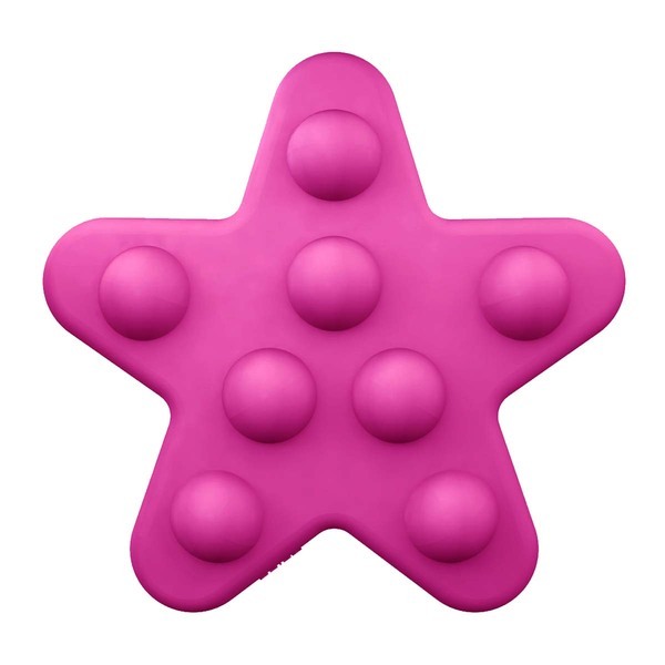 Pink Star Double-Sided Push Pop Toy