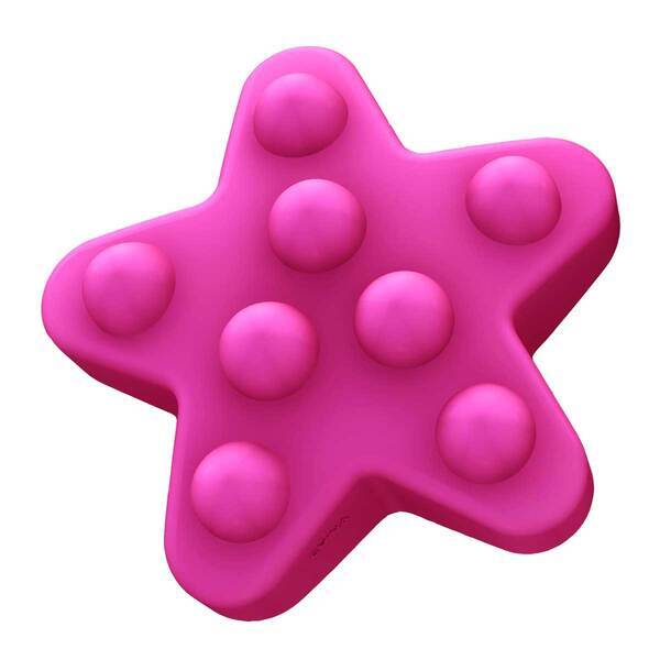 Pink Star Push Pop Toy