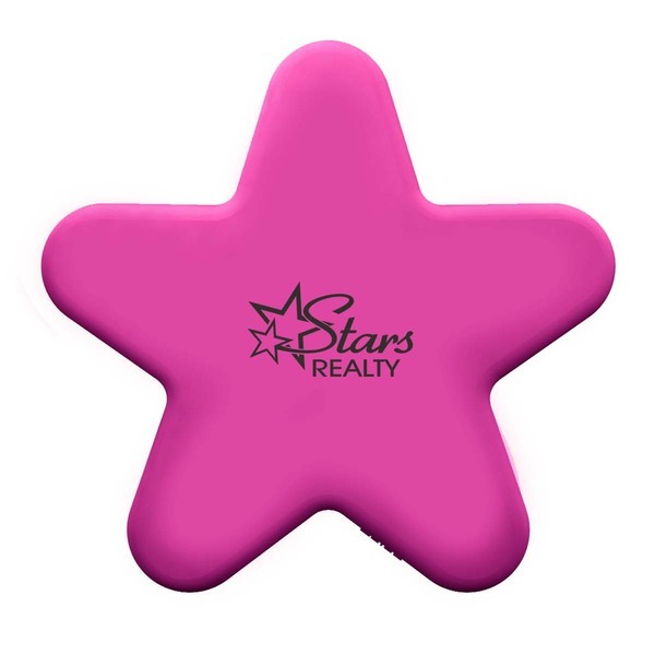 Pink Star Push Pop Toy