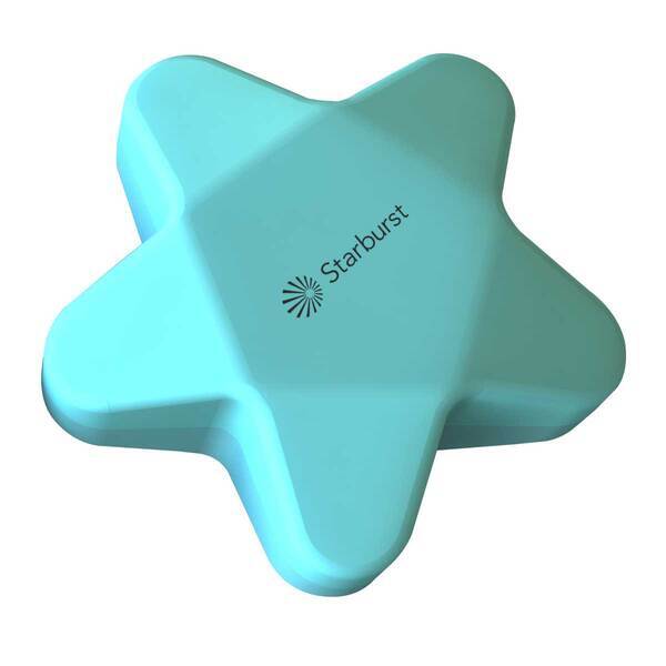 Teal Star Push Pop Toy