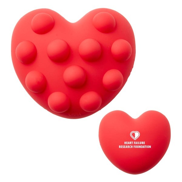 Heart Push Pop Stress Toy