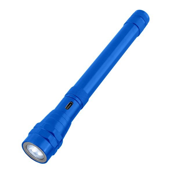 Telescopic Rechargeable Recycled Aluminum Flashlight w/ Magnet 2.0