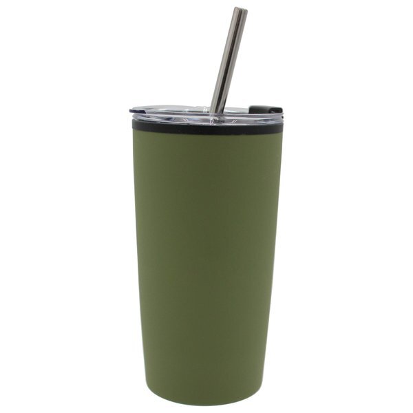 Halycon Niagara Tumbler w/ Stainless Steel Flip Top Lid & Straw, 20oz.