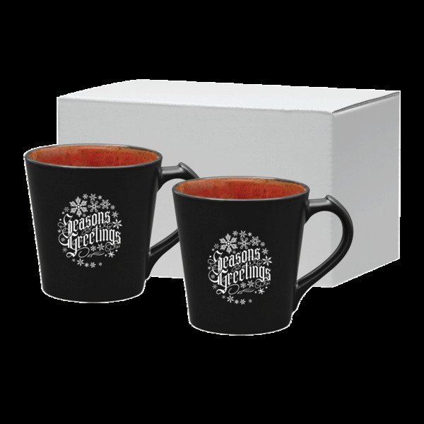 Vog Ceramic Mug Set, 14oz.