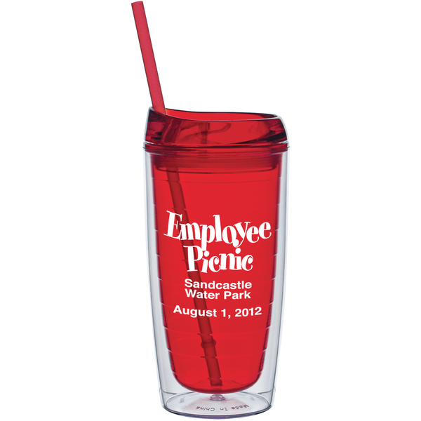 Cool Cup w/ Lid & Straw, 15oz.