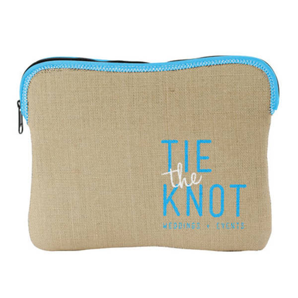 Burlap-Neoprene iPad Sleeve