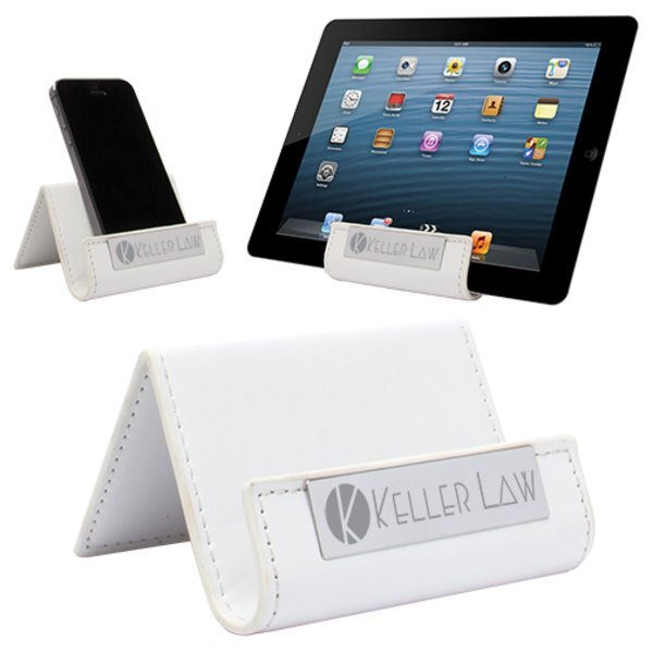 Leatherette Cell Phone & Tablet Stand