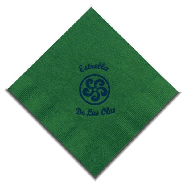Colored Beverage Napkin, 2 Ply
