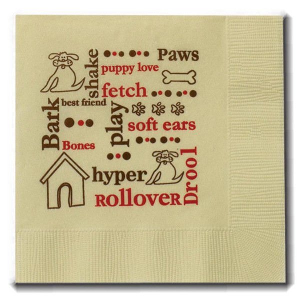 Colored Beverage Napkin, 2 Ply