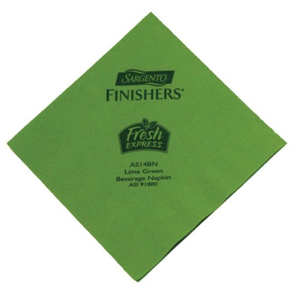 Colored Beverage Napkin, 2 Ply