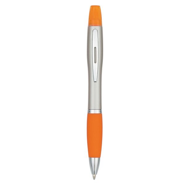 Twin Write Highlighter - Silver Barrel