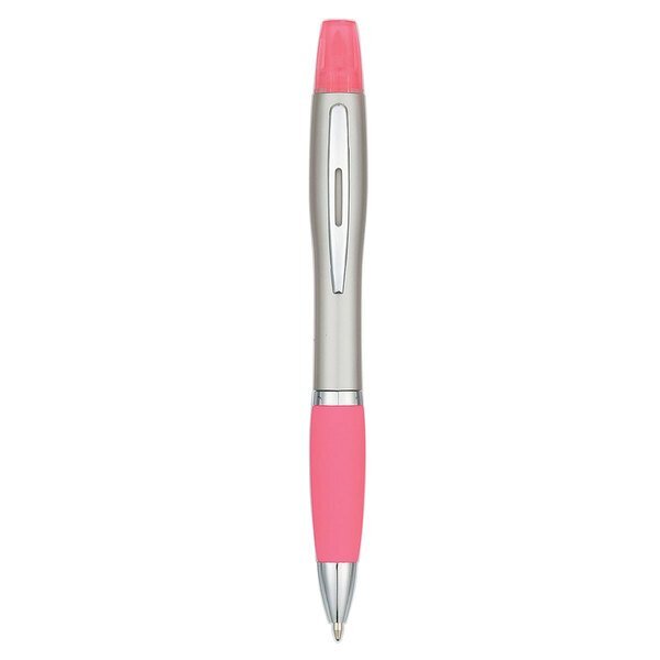 Twin Write Highlighter - Silver Barrel