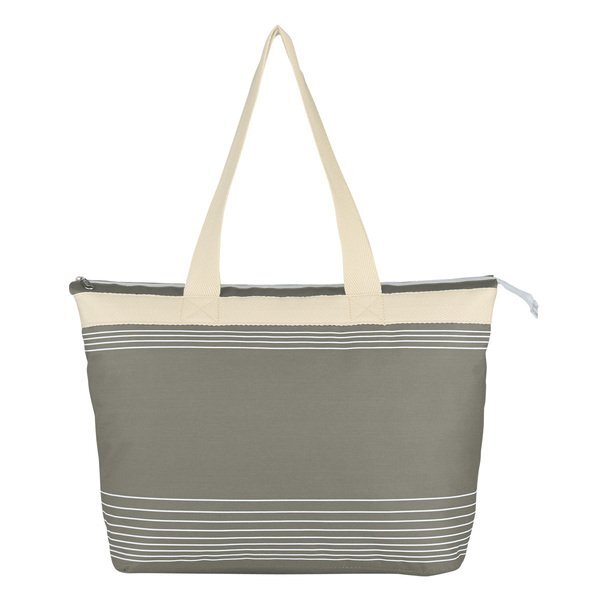 Lucia Accent Striped Polycanvas Tote