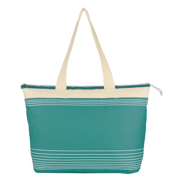 Lucia Accent Striped Polycanvas Tote