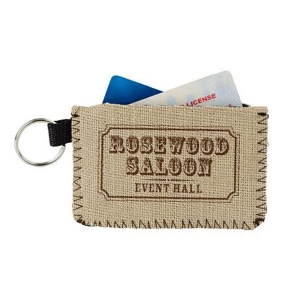Burlap Neoprene Card Guard