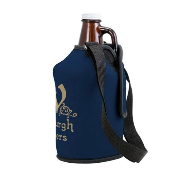Neoprene Growler Cover with Carry Strap