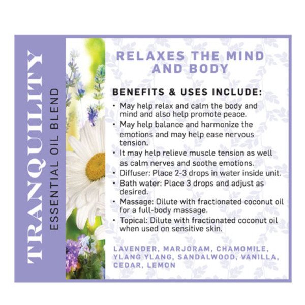 Tranquility Essential Oil Amber Dropper Bottle, 15ml.