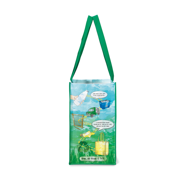 Windsor Laminated Non-Woven Shopper, Kelly Green Pattern