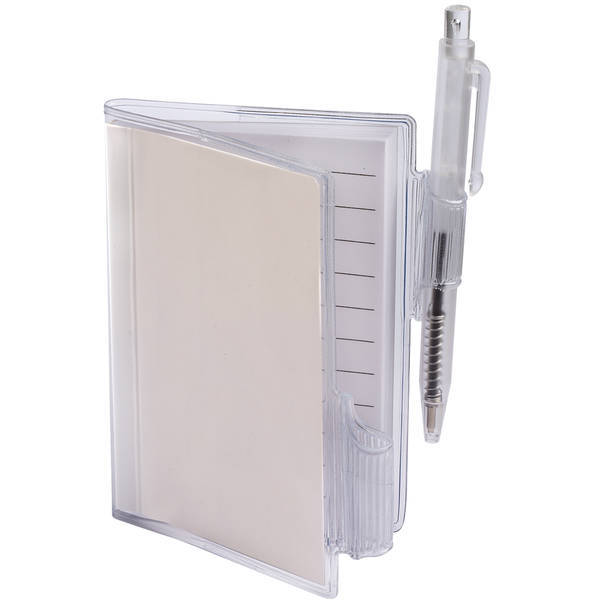Clear-View Mini Notebook with Pen, 3-3/8" x 4-1/8"