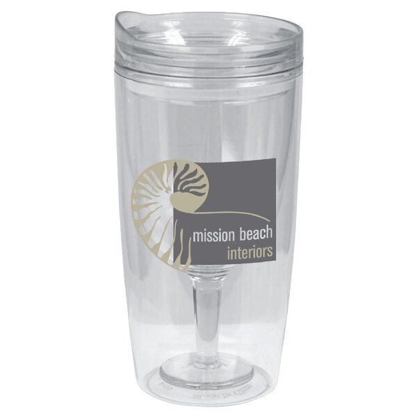 Merlot Mate Double-Wall Acrylic Tumbler, 10oz.