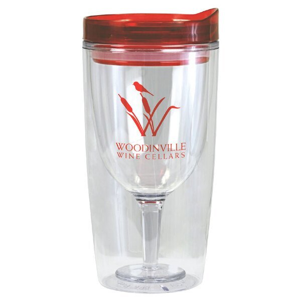 Merlot Mate Double-Wall Acrylic Tumbler, 10oz.