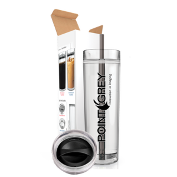 Clearview Acrylic Tumbler Hot & Cold Combo w/ Screw-Top Lids, 15oz.