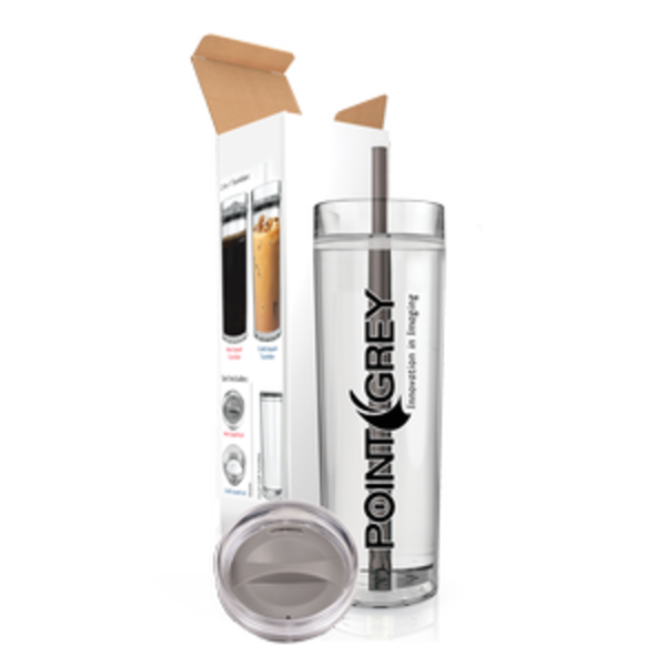 Clearview Acrylic Tumbler Hot & Cold Combo w/ Screw-Top Lids, 15oz.