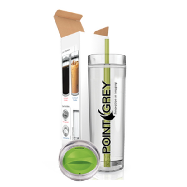 Clearview Acrylic Tumbler Hot & Cold Combo w/ Screw-Top Lids, 15oz.