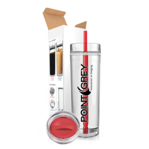 Clearview Acrylic Tumbler Hot & Cold Combo w/ Screw-Top Lids, 15oz.