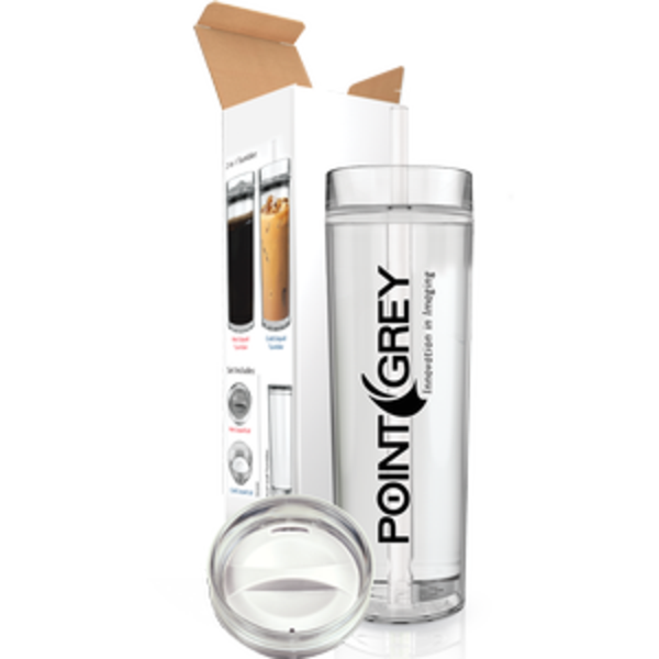 Clearview Acrylic Tumbler Hot & Cold Combo w/ Screw-Top Lids, 15oz.