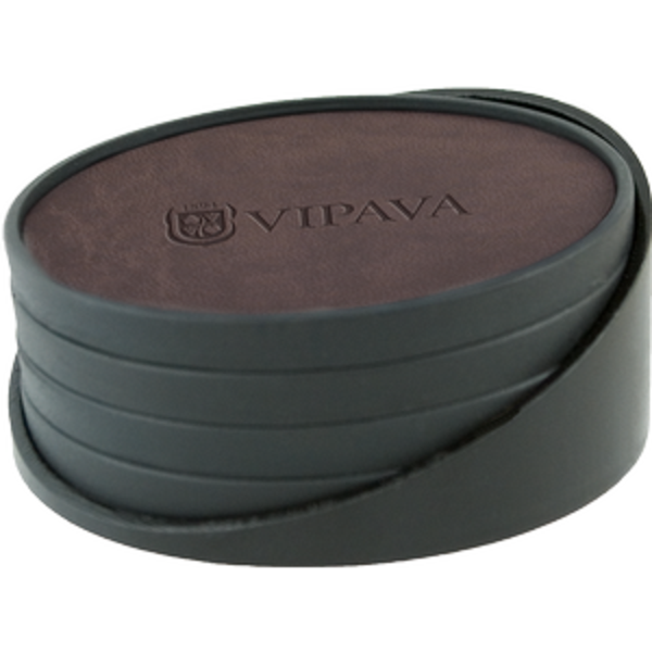 Regency 4 Piece Leatherette Coaster Set