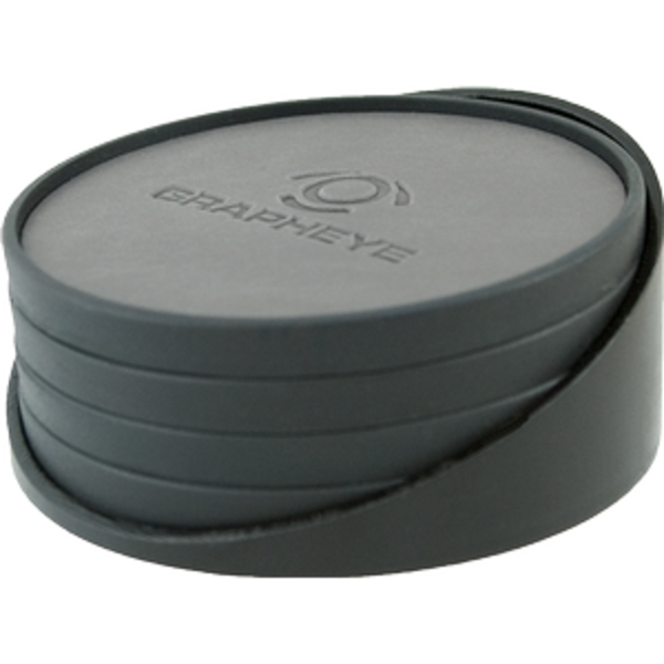 Regency 4 Piece Leatherette Coaster Set