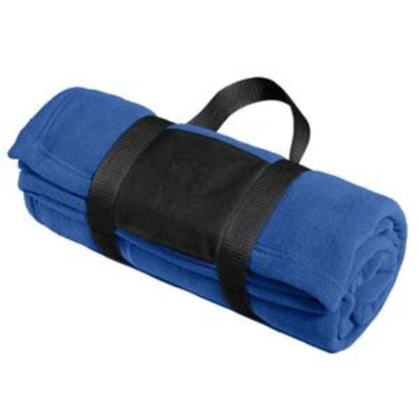 Port Authority® Fleece Blanket with Carrying Strap