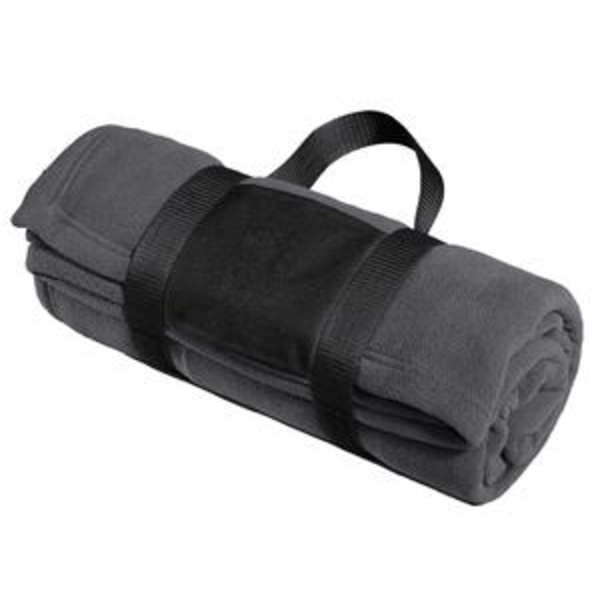 Port Authority® Fleece Blanket with Carrying Strap