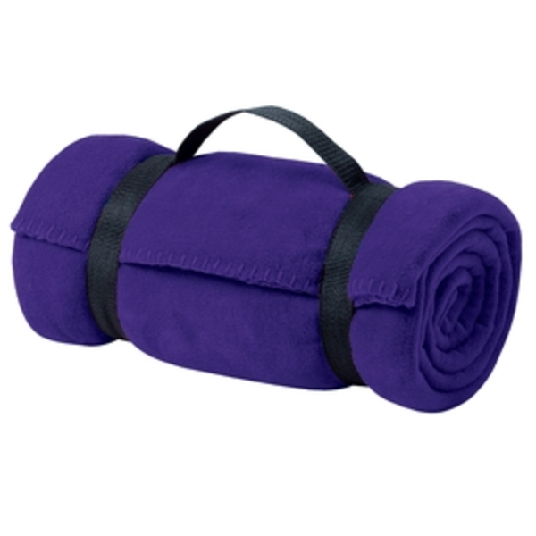 Port & Company® Value Fleece Blanket with Strap