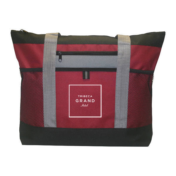 Colton Multi-Zip Polyester Tote