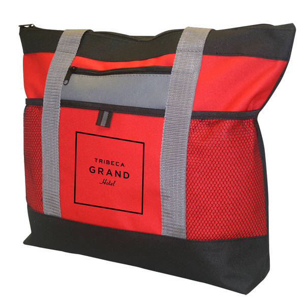 Colton Multi-Zip Polyester Tote